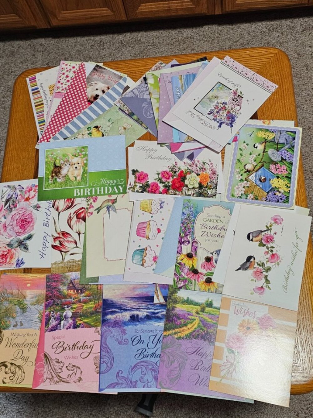 New Lot of 30 Cards   & Envelopes "Happy Birthday"